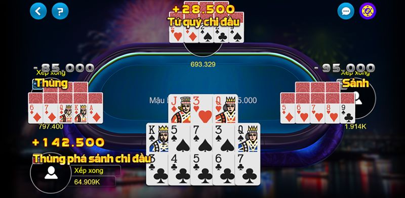 Đặc điểm của các quân bài trong game mậu binh 