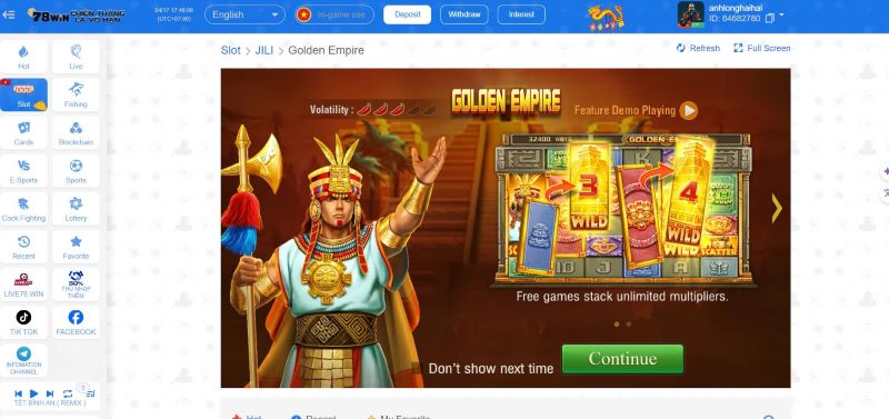 Golden empire là tựa game nổ hũ được yêu thích hàng đầu 